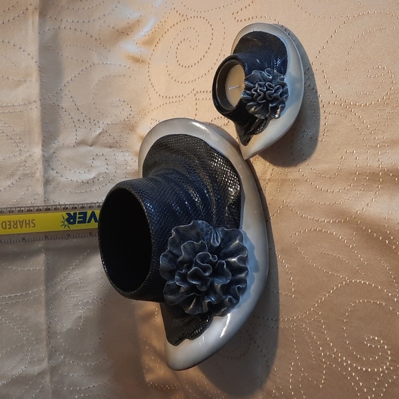 Garden Diva Sunday best hat planters and candle containers. - Picture 2 of 8